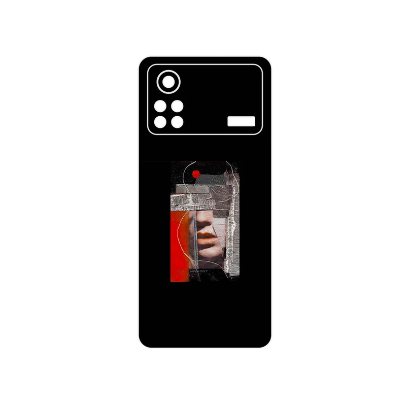 برچسب پوششی ماهوت مدل Collage of Mouth مناسب برای گوشی موبایل شیائومی Poco X4 Pro 5G