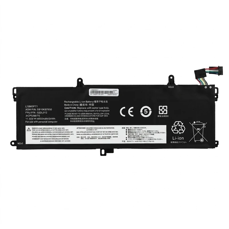 باتری لپ‌تاپ 6 سلولی دابل ام مدل L18M3P71 مناسب برای لپ تاپ ThinkPad T590		