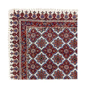 رومیزی قلمکار مدل خشتی