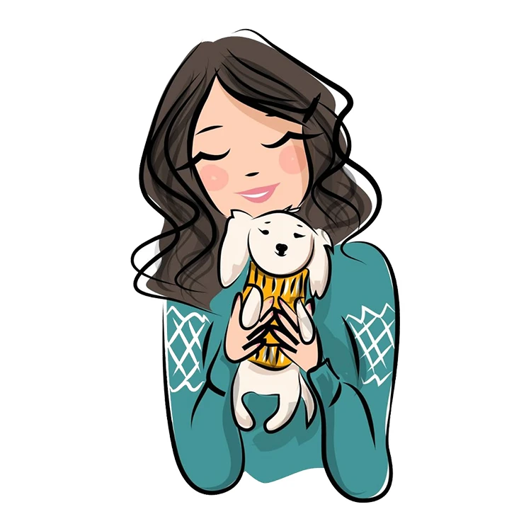 استیکر پارچه و لباس پاد آفرین مدل کارتونی کیوت عروسکی دخترانه کد S5228