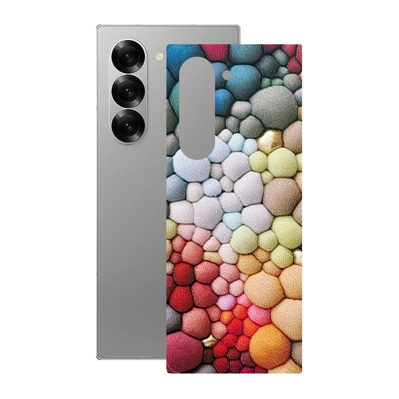 برچسب پوششی ریمکس مدل Leth طرح سنگ رنگی مناسب برای گوشی موبایل سامسونگ Galaxy Z Fold6