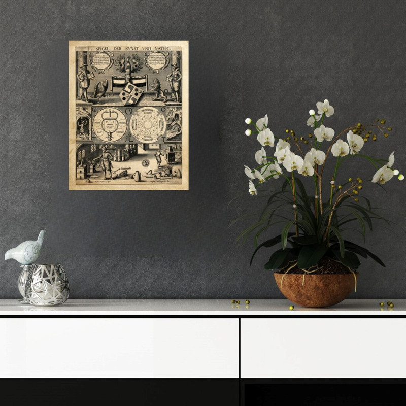 پوستر مدل  آینه هنر و طبیعت در الشیمی 