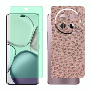 Glass Together model green light screen protector suitable for Honor X9c mobile phone with back cover sticker