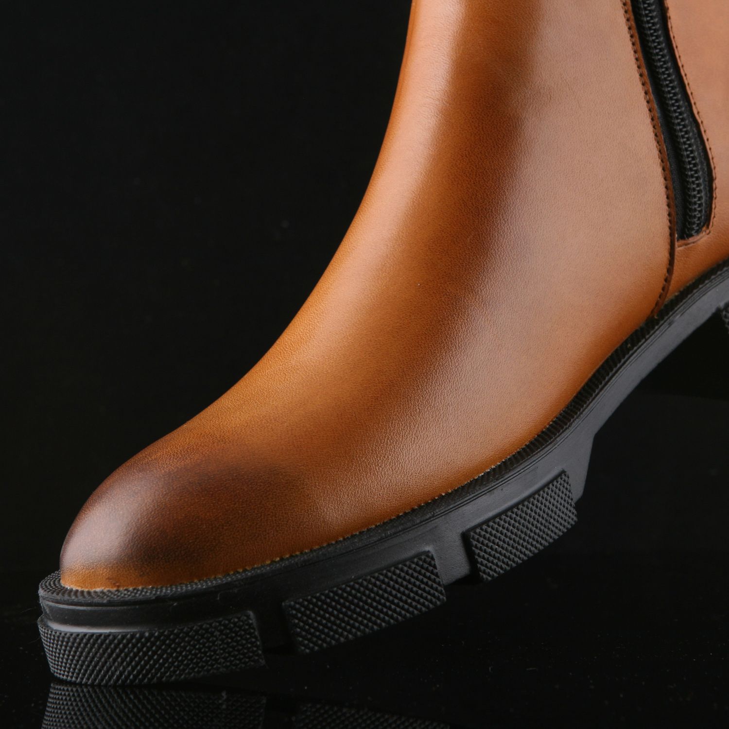 نیم بوت مردانه چرم یلسان مدل تایسز کد ASL-TSZ-515-GN -  - 8