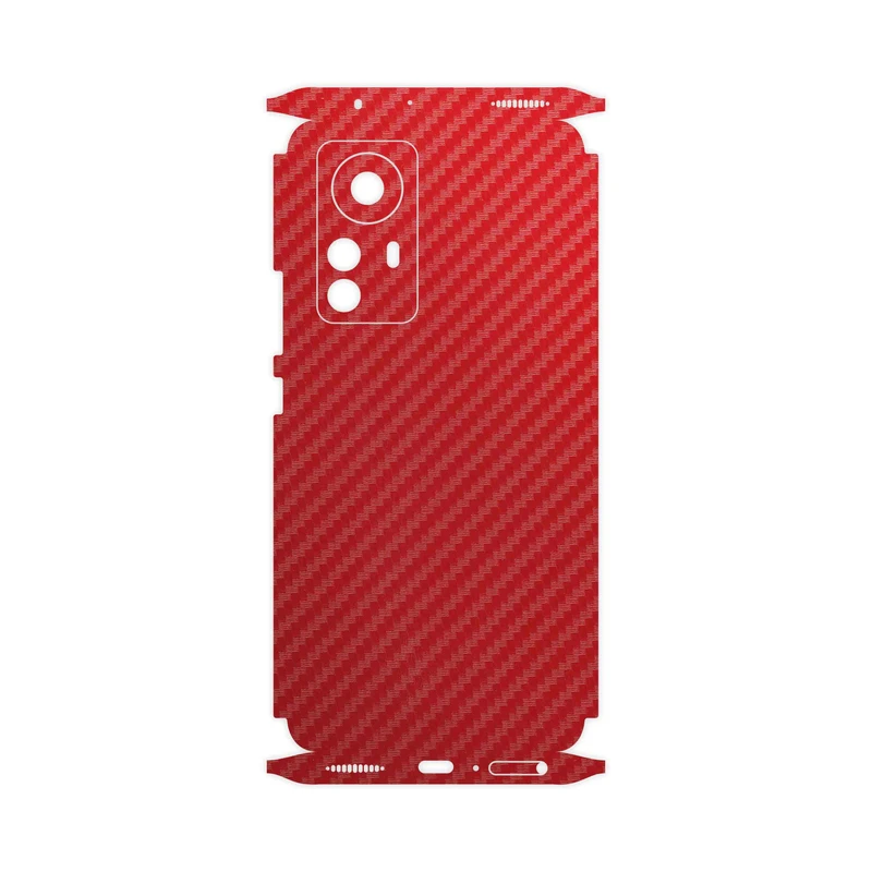 برچسب پوششی ماهوت مدل Red-Fiber-FullSkin مناسب برای گوشی موبایل شیائومی 12 Pro