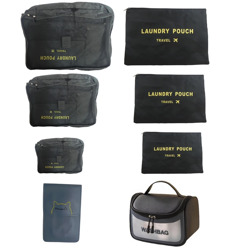 نظم دهنده ساک و چمدان سفری کد 00522 بسته 8 عددی