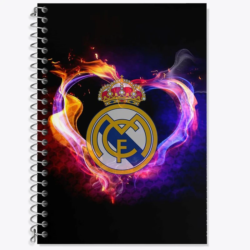 دفتر لغت 50 برگ خندالو مدل باشگاه رئال مادرید کد 26342