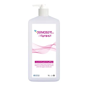 ژل ضدعفونی کننده دست شرکت رضاراد مدل Dermosept حجم 1000 میلی لیتر