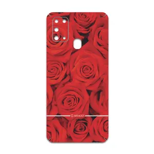 MAHOOT Red-Flower Cover Sticker for Samsung Galaxy M31
