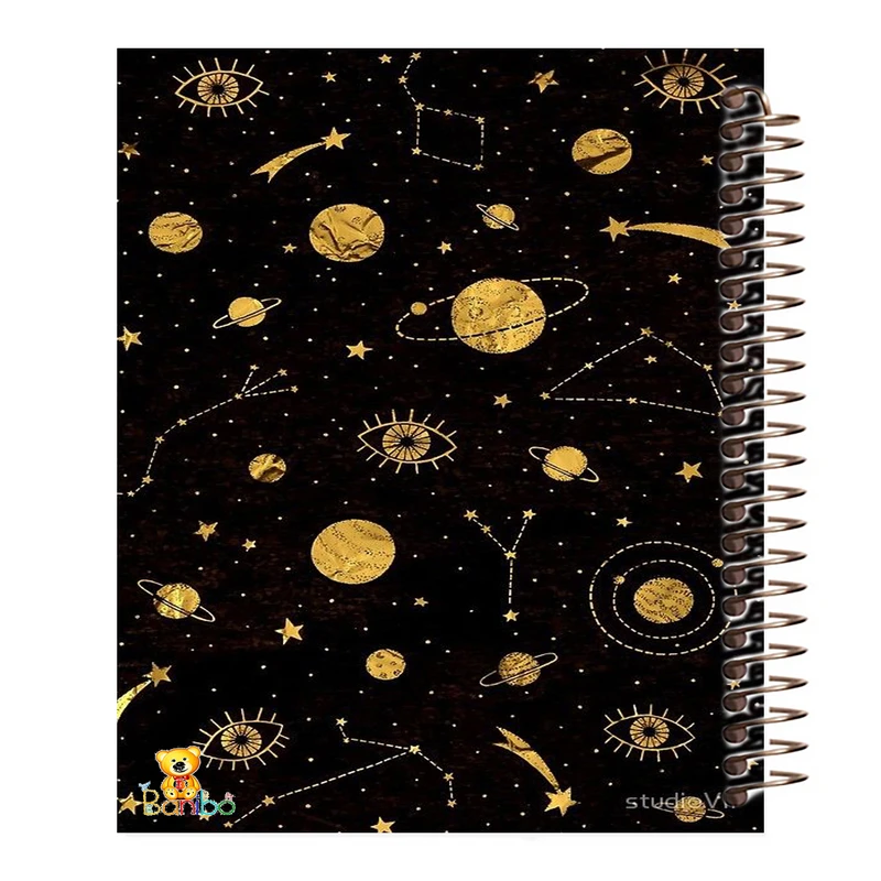 دفتر مشق 100 برگ سیمی بانیبو مدل سیاره ها کد H 318