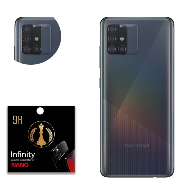 محافظ لنز دوربین اینفینیتی مدل MN029 مناسب برای گوشی موبایل سامسونگ Galaxy A71
