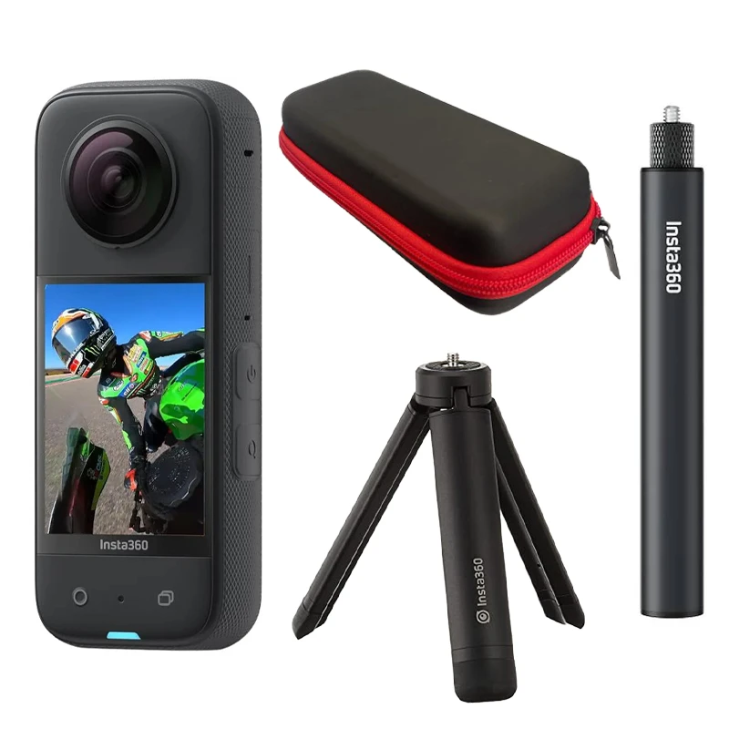 دوربین فیلم برداری ورزشی اینستا 360 مدل  INSTA360 X3 به همراه لوازم جانبی