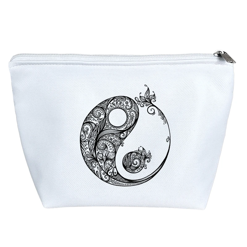 کیف لوازم آرایش دخترانه خندالو مدل یین و یانگ کد 2698