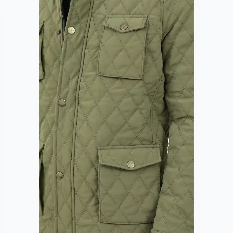 کاپشن مردانه پاتن جامه مدل شمعی 111021020276556 رنگ سبز روشن