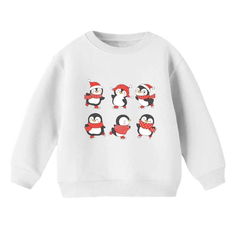 سویشرت بچگانه مدل پنگوئن کریسمس کد 10