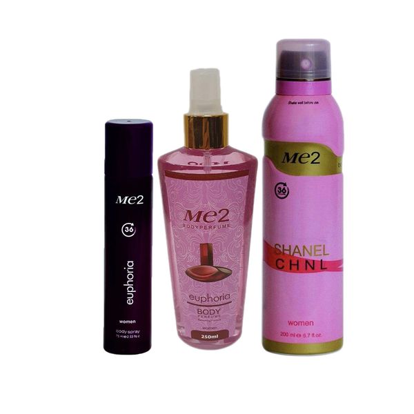 بادی اسپلش و اسپری بدن زنانه می تو مدل 226 مجموعه 3 عددی بادی اسپلش و اسپری بدن زنانه می تو مدل 226 مجموعه 3 عددی