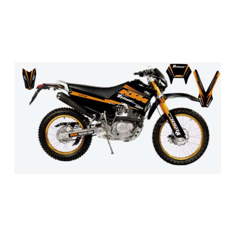 برچسب بدنه موتور سیکلت مدل قهرمانی کد 119 مناسب برای تریل روان