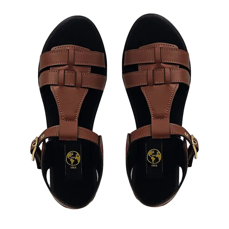 صندل زنانه سیی مدل رومی  یونانی کد 2102.1