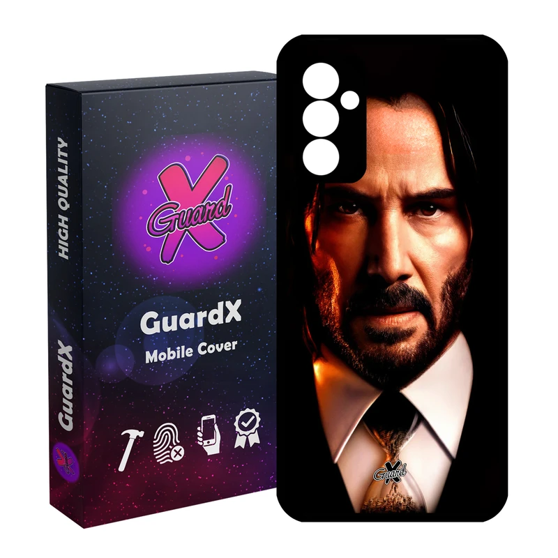 کاور گارد ایکس طرح جان ویک مدل Glass10573 مناسب برای گوشی موبایل سامسونگ Galaxy S23 FE