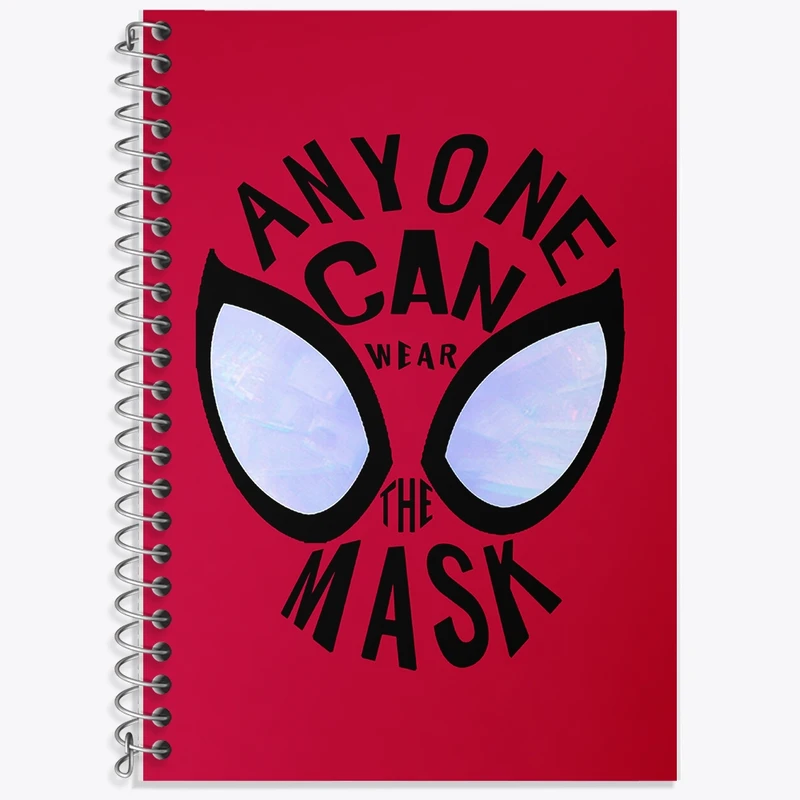 دفتر زبان 50 برگ خندالو مدل دو خط طرح مرد عنکبوتی (Spider Man) کد F1883