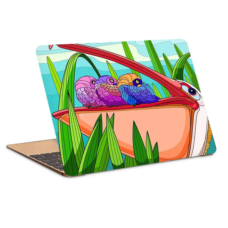 استیکر لپ تاپ طرح نقاشی فانتزی پلیکان مدل P-288- مناسب برای لپ تاپ 15.6 اینچ