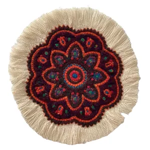 رومیزی پته دوزی طرح خورشید