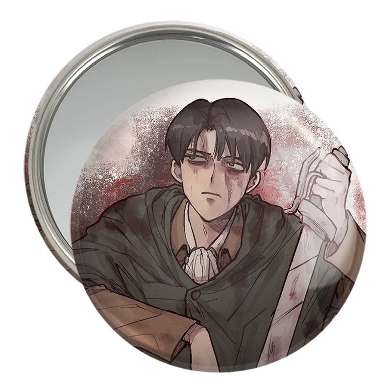 آینه جیبی خندالو مدل لیوای انیمه اتک آن تایتان Attack on Titan  کد 18604