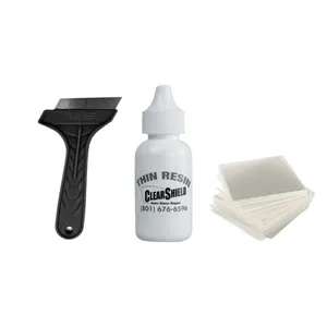 چسب ترمیم کننده شیشه خودرو کلرشیلد مدل thin-resin حجم ۱۰ میلی لیتر