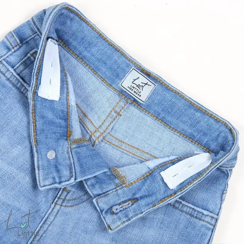 شلوار جین دخترانه لینتل کد 187334 رنگ آبی روشن