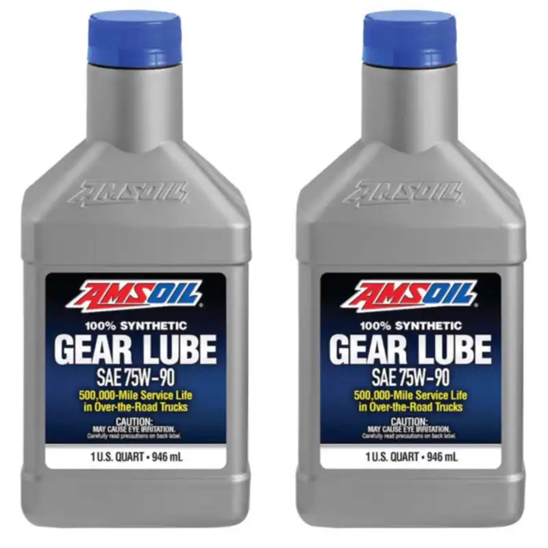 روغن گیربکس دستی و دیفرانسیل ای ام اس اویل مدل Synthetic 75w90 حجم 946 میلی لیتر بسته 2 عددی