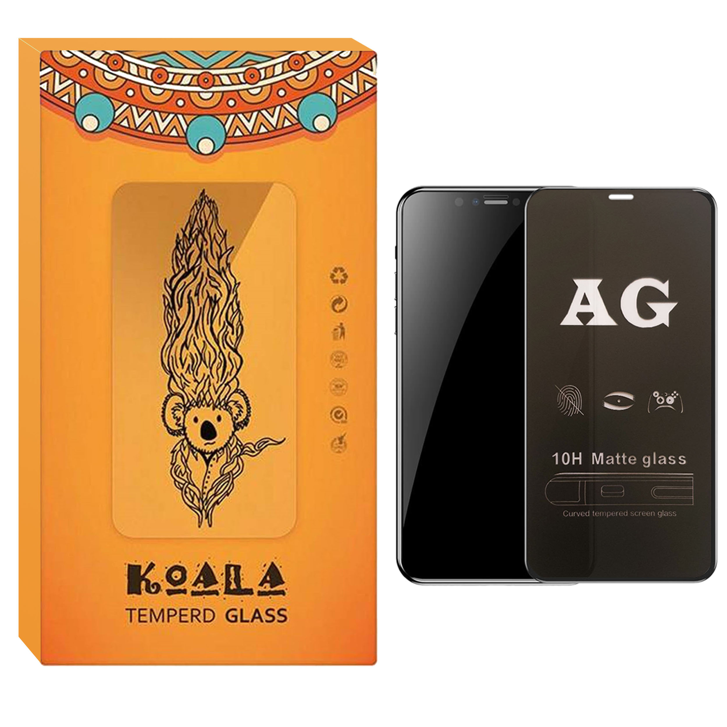 محافظ صفحه نمایش مات کوالا مدل AG-01 مناسب برای گوشی موبایل اپل iPhone X / XS