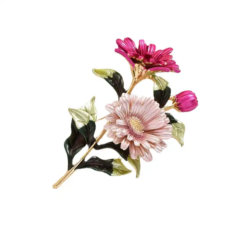 گل سینه زنانه مدل گل رز اروپایی