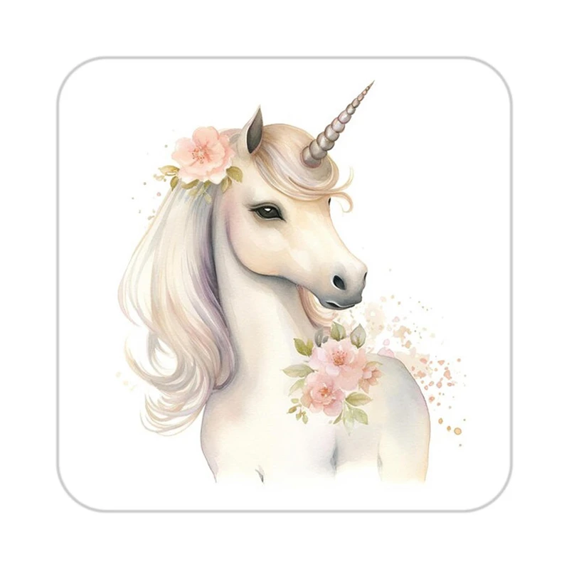 زیر لیوانی کاکتی طرح اسب تک شاخ و یونیکورن مدل mp32364