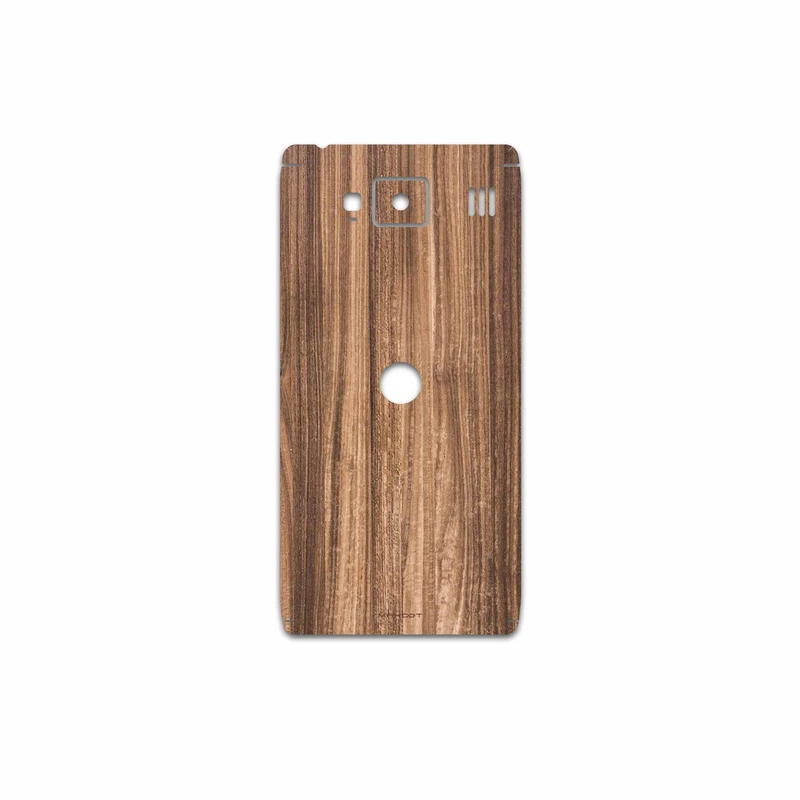 برچسب پوششی ماهوت مدل Light Walnut Wood مناسب برای گوشی موبایل موتورولا Droid Razr HD