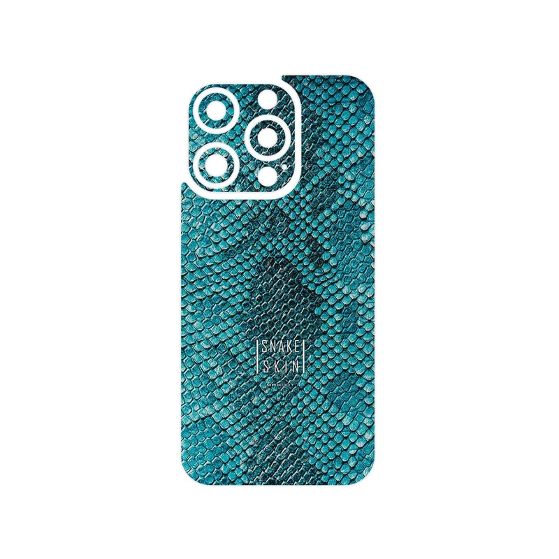برچسب پوششی ماهوت مدل Blue Snake Skin مناسب برای گوشی موبایل اپل iPhone 15 Pro
