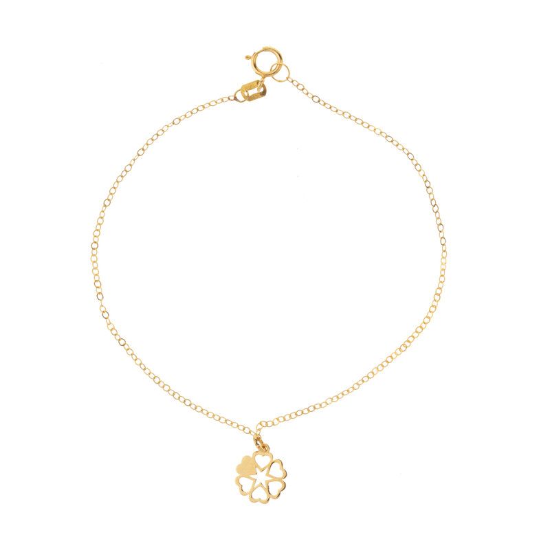 دستبند طلا زنانه 18 عيار الن نار مدل N0954 - - 1