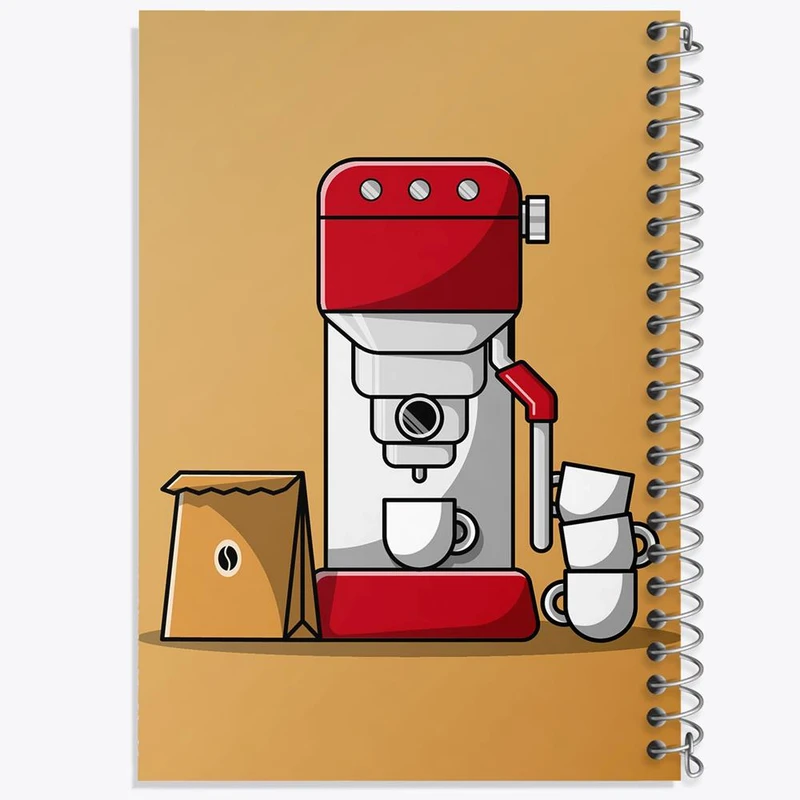 دفتر مشق 50 برگ خندالو مدل دستگاه قهوه ساز کد 27623