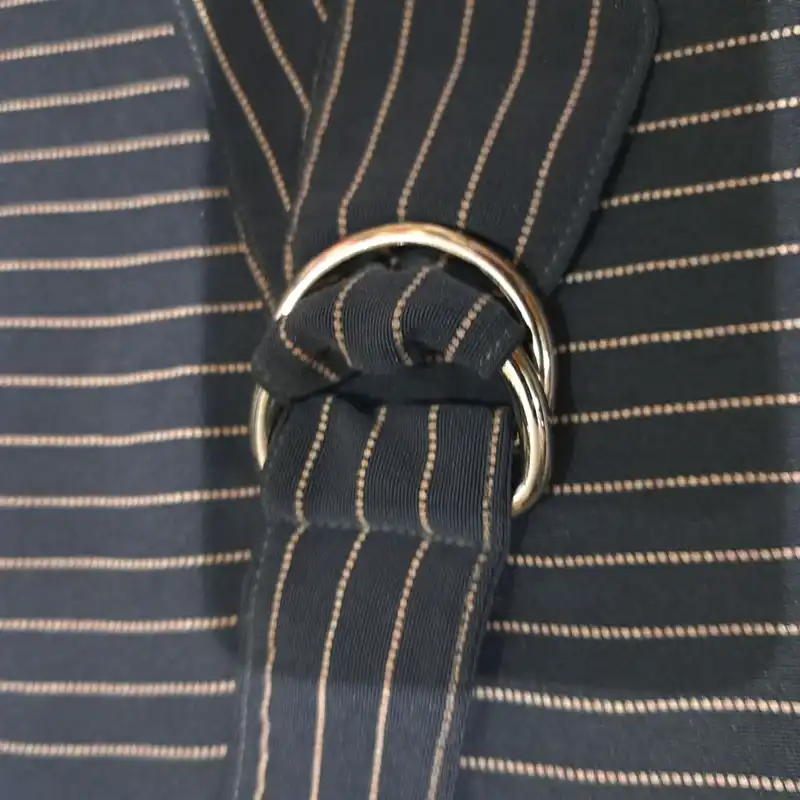 دامن نیم کلوش زنانه مدل راه راه رنگ سرمه ای