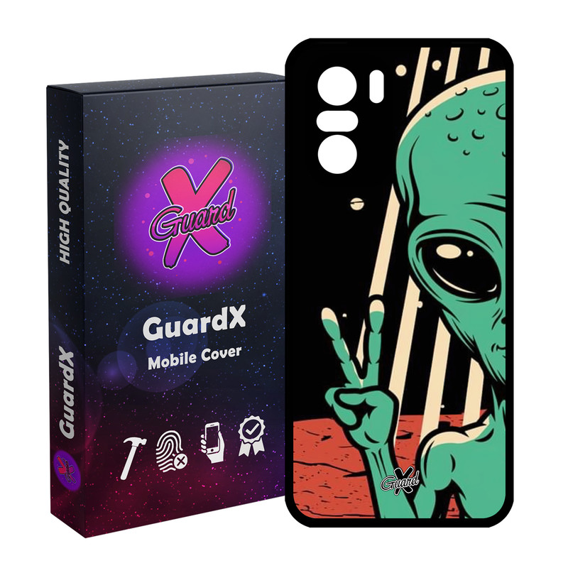 کاور گارد ایکس طرح Alien مدل Glass10499 مناسب برای گوشی موبایل شیائومی Poco F3/MI 11X/MI 11X Pro/Redmi K40/K40 Pro