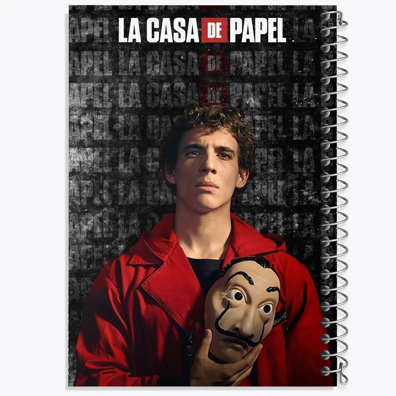 دفتر نقاشی 50 برگ خندالو مدل ریو سریال Money Heist کد 3229