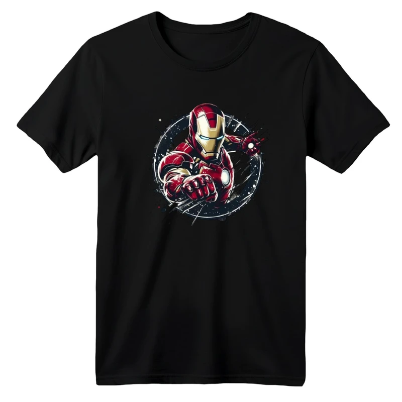 تی شرت آستین کوتاه بچگانه مدل آیرون من