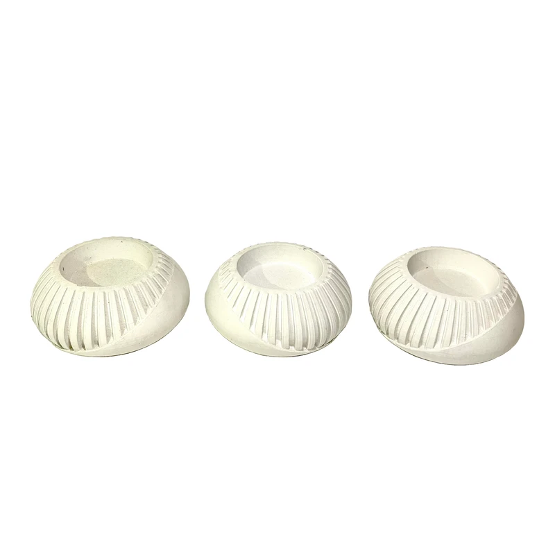 جا شمعی مدل شیاردار کد M309 بسته 3 عددی