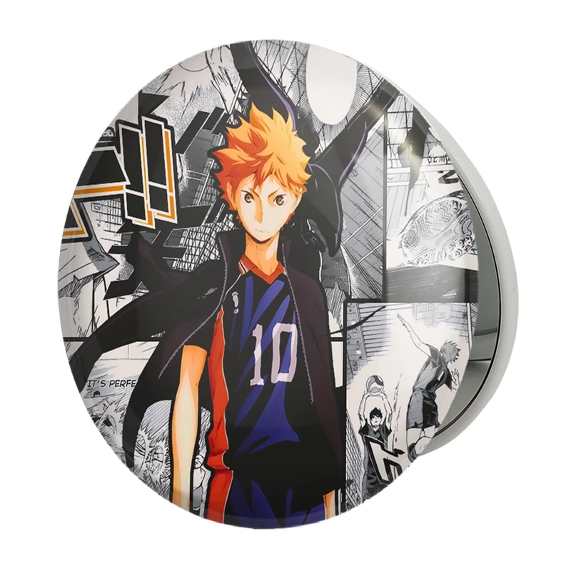 آینه جیبی خندالو طرح هیناتا شویو انیمه آبشار سرنوشت هایکیو کاگیاما مدل تاشو کد 11223 