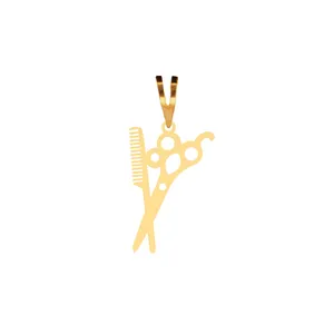 آویز گردنبند طلا 18 عیار زنانه آمانژ مدل قیچی کد D11144