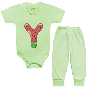 ست بادی و شلوار نوزادی کارانس طرح یلدا مدل BSTG-4000