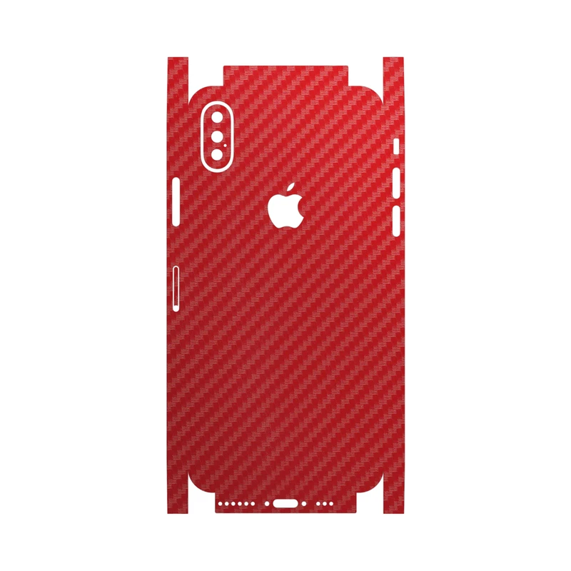 برچسب پوششی ماهوت مدل Red-Fiber-FullSkin مناسب برای گوشی موبایل اپل iPhone Xs