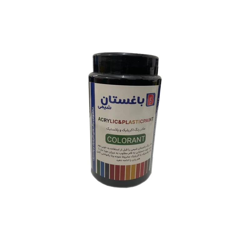 مادر رنگ اکریلیک مشکی باغستان مدل E306 وزن 1کیلوگرم