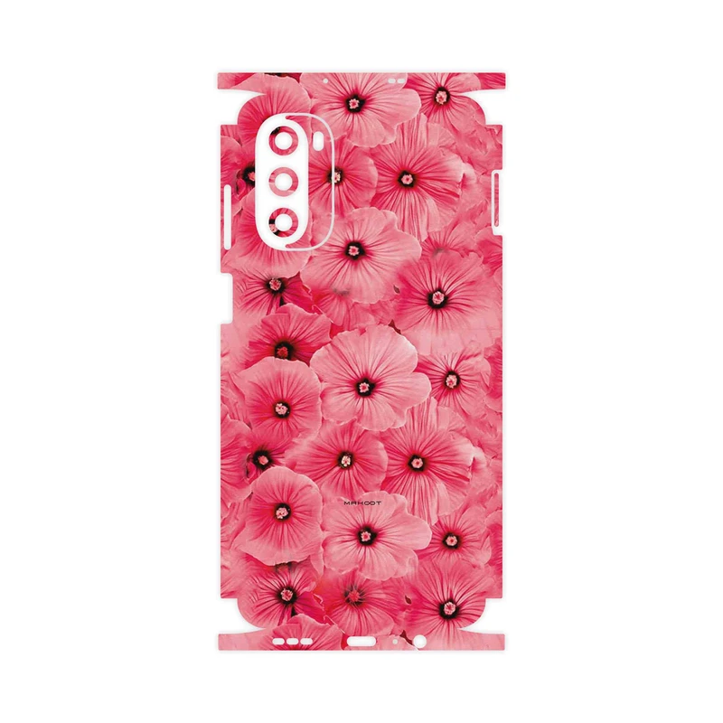 برچسب پوششی ماهوت مدل Pink_Flower-FullSkin مناسب برای گوشی موبایل موتورولا Moto G52