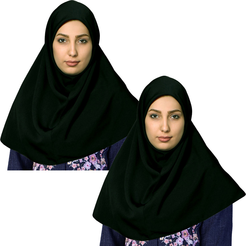 مقنعه نگین مدل B-100  مجموعه دو عددی