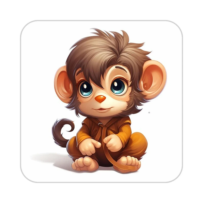 زیر لیوانی کاکتی طرح حیوانات کارتونی مدل mp28185